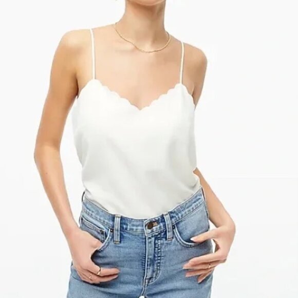 J Crew Factory Scalloped Top - Picture 3 of 3